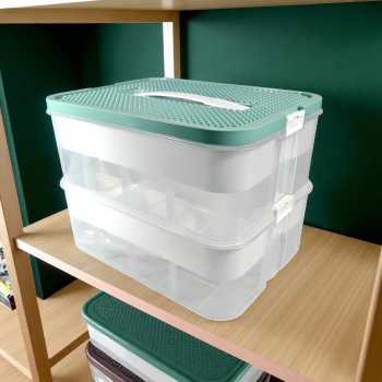 TRL Kotak Penyimpanan Balok LEGO Stackable Storage Container - TR-6T