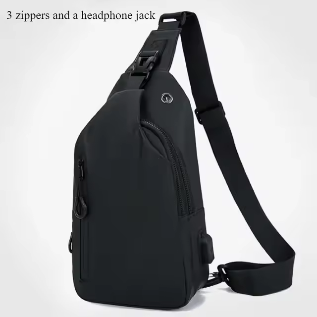 Gambar produk FMA Tas Selempang Fashion Sling Bag Pria with USB Charging Port - FM-US2