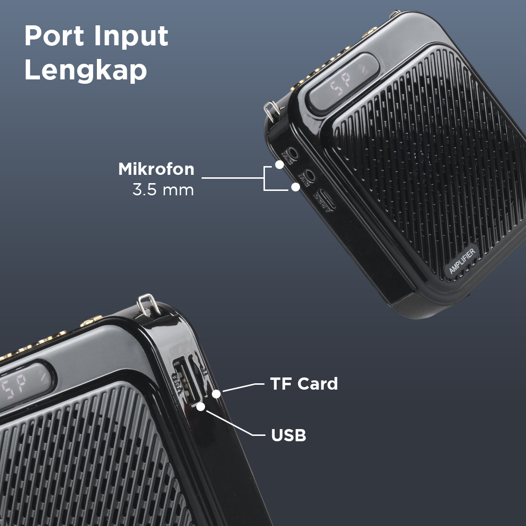 Gambar produk Proms Speaker Pinggang Bluetooth Voice Amplifier Wired 3W - S60