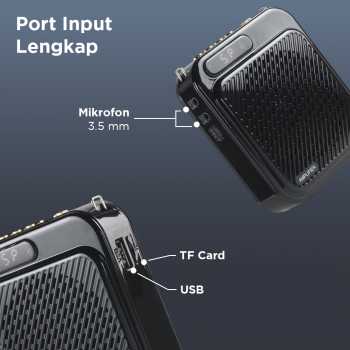 Gambar produk Proms Speaker Pinggang Bluetooth Voice Amplifier Wired 3W - S60