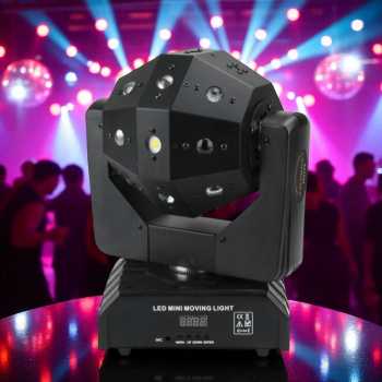Gambar produk GVT Lampu Proyektor Disco Ball Moving Head 16 LED DMX512 RGB 120W 220V - GV120