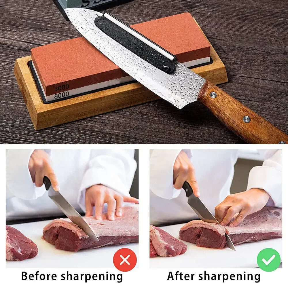 Gambar produk Chefic Batu Pengasah Pisau White Corundum Knife Sharpener 1000/3000 - CF813