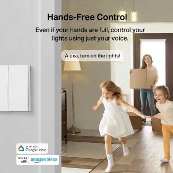 Gambar produk Tp-Link Smart Light Switch 2 Gang 1 Way 250V 3250W - TAPO S220