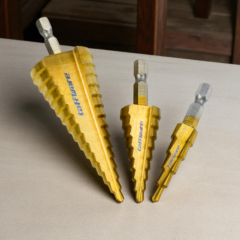Gambar produk Taffware Mata Bor Spiral Drill Bits Titanium Coated 3 PCS