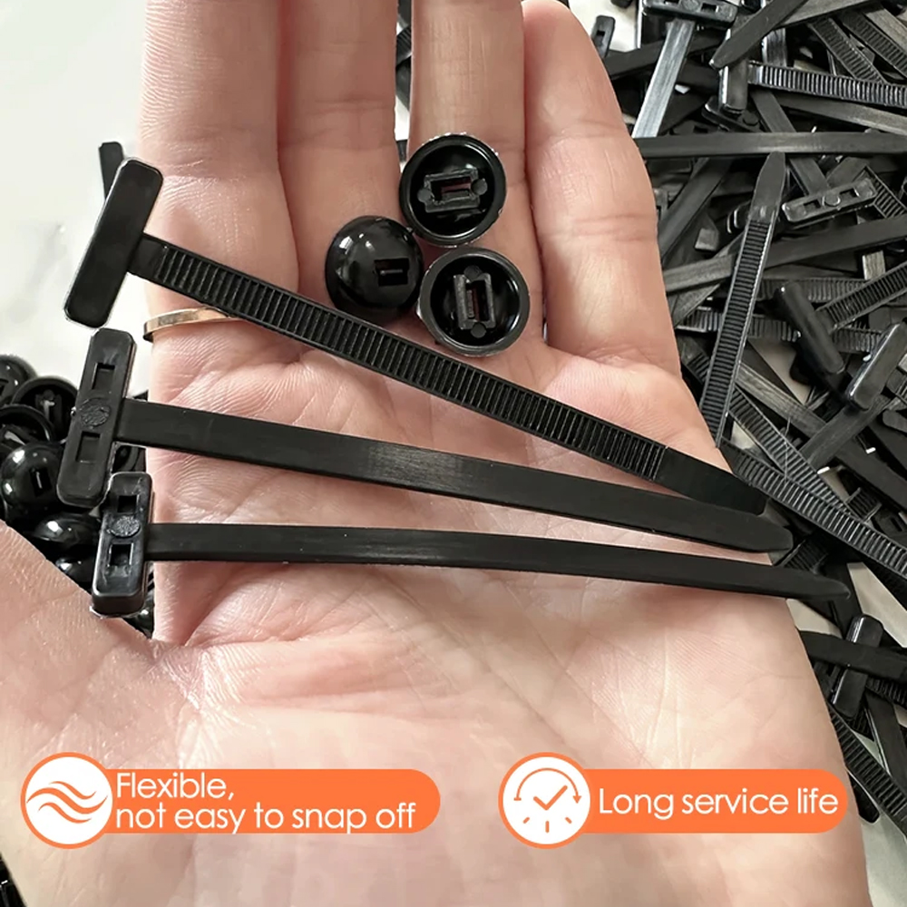 Gambar produk EOPEE Kabel Ties Self Locking Stopper Push Mount 2x9cm 100 PCS - E100
