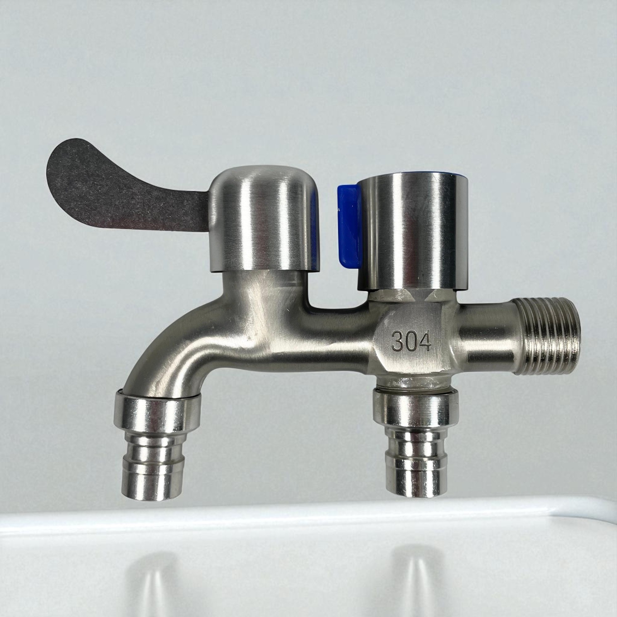 Gambar produk TAOR Keran Air Faucet Double Water Outlet Mop Pool Tap Stainless Steel - TA2