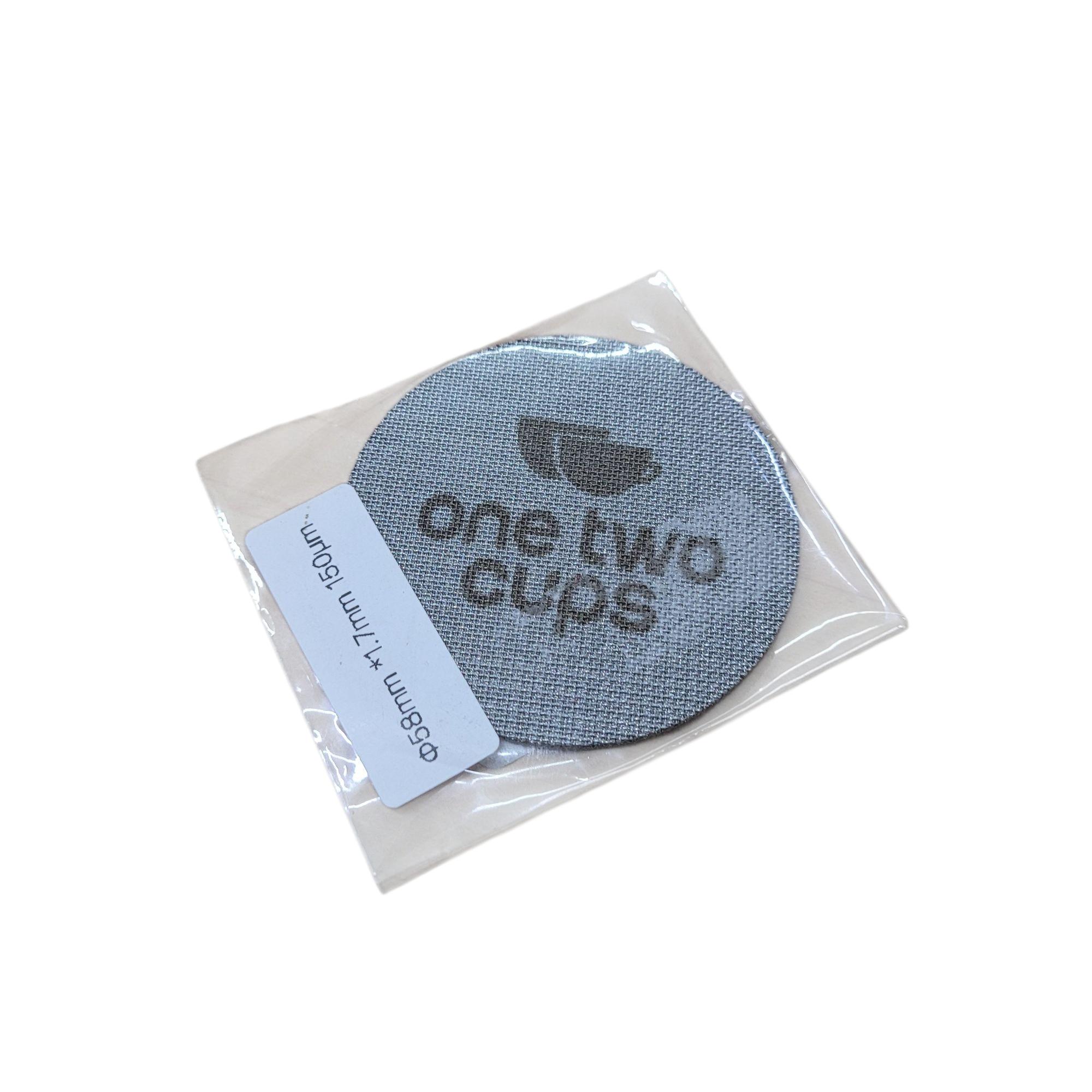 Gambar produk One Two Cups Puck Screen Portafilter Espresso Machine 150 Micron 58mm 1.7mm - SUS3
