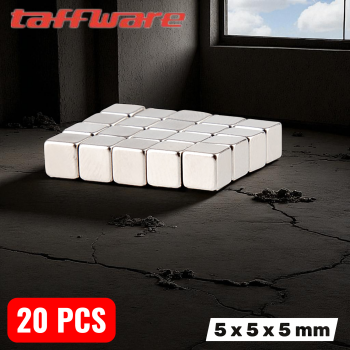 Gambar produk Taffware Strong Neodymium Magnet NdFeB N35 5x5x5mm 20 PCS - F001699
