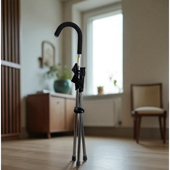 Gambar produk HEIBEI Tongkat Jalan Kursi Lipat 2in1 Foldable Cane Chair Portable - HB-320