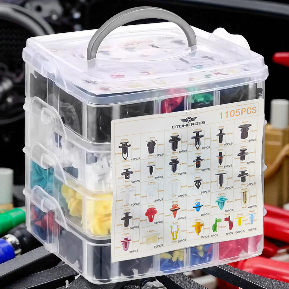 Gambar produk OTOHEROES Kancing Klip Mobil Baut Rivet Trim Retainer Clip 1105 PCS - YH11