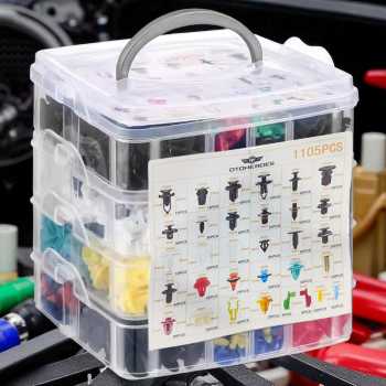 OTOHEROES Kancing Klip Mobil Baut Rivet Trim Retainer Clip 1105 PCS - YH11