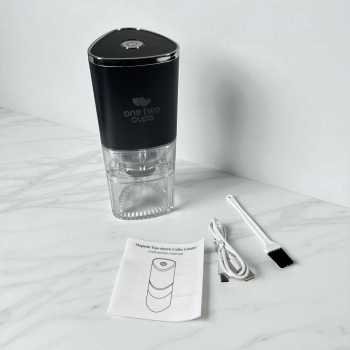 Gambar produk One Two Cups Penggiling Kopi Elektrik Coffee Grinder Adjustable 155ml - ZT-003