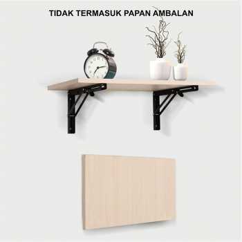 Gambar produk KAK Bracket Engsel Siku Folding Stainless 16 Inch 2 PCS - KAK-6113-B