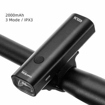 Gambar produk TaffLED Lampu Depan Sepeda LED CREE XPG USB 2000mAh 400 Lumens - YQ-QD400