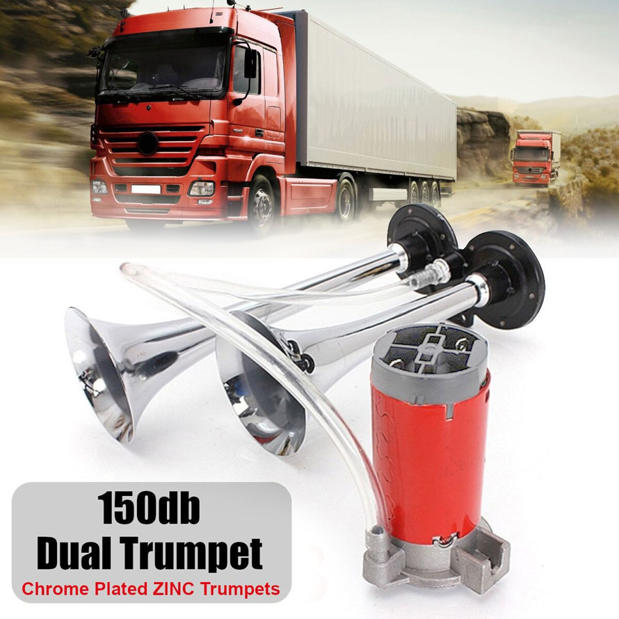 Gambar produk You Lian Klakson Trompet Truk Mobil Dual Air Horn 150dB 24V - JD2912