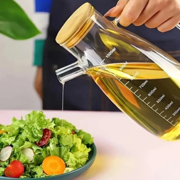 Gambar produk FMA Botol Minyak Borosilicate Glass Oil Pot Leakproof Heat-Resistant 1L - FM-1PL