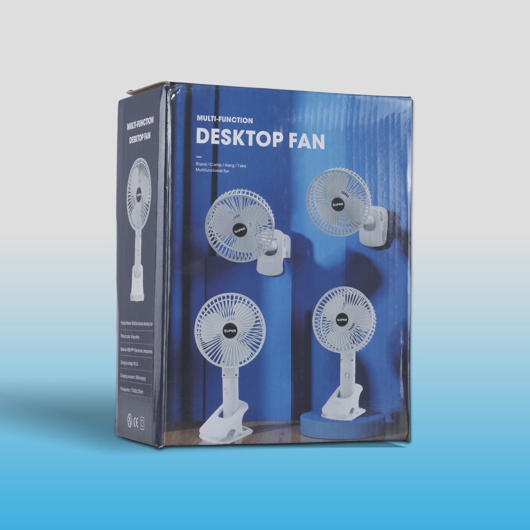 Gambar produk SUPER Kipas Angin Meja Portable Desk Fan USB 6.5 Inch 4.5W - AG-41