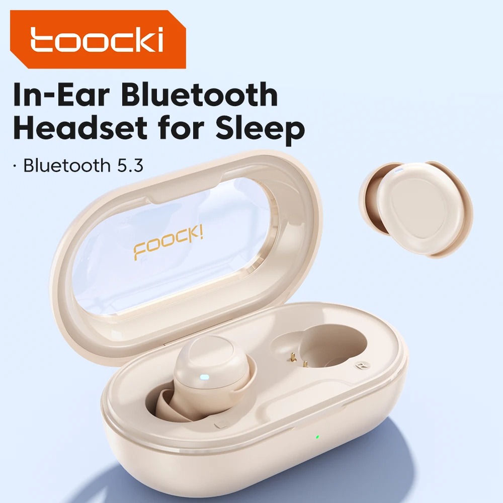 Gambar produk Toocki Earphone Bluetooth 5.3 TWS In-ear ENC Waterproof IPX4 - TQ-EJ12