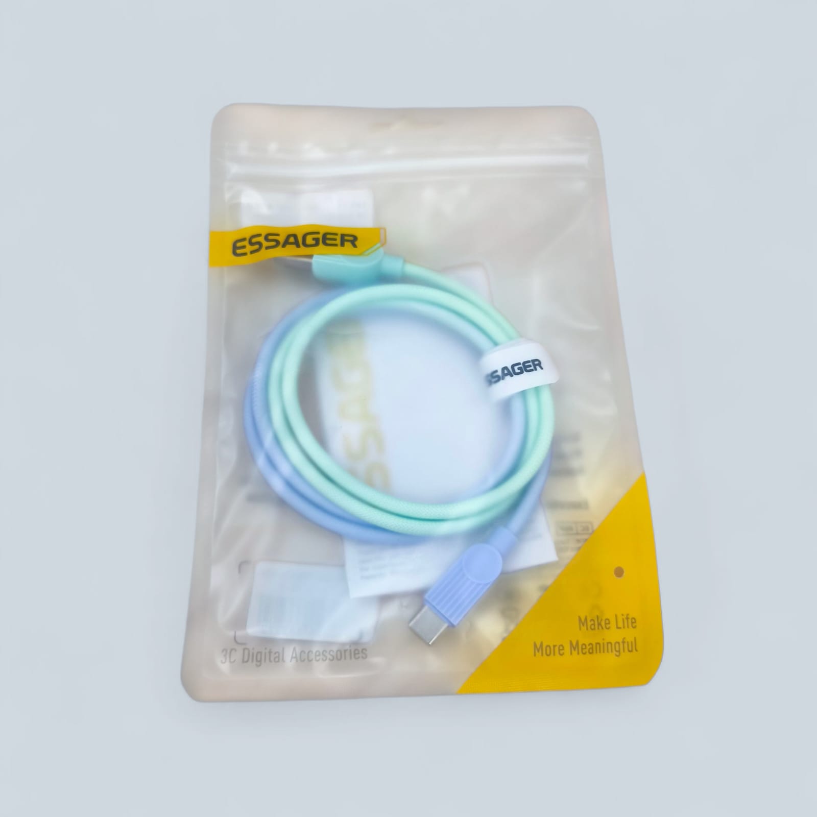 Gambar produk ESSAGER Kabel Data Type C Multifungsi Fast Charging Braided 7A 1M - ES-X73