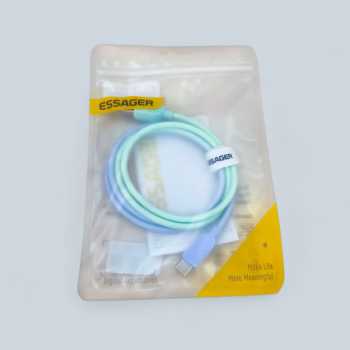 Gambar produk ESSAGER Kabel Data Type C Multifungsi Fast Charging Braided 7A 1M - ES-X73