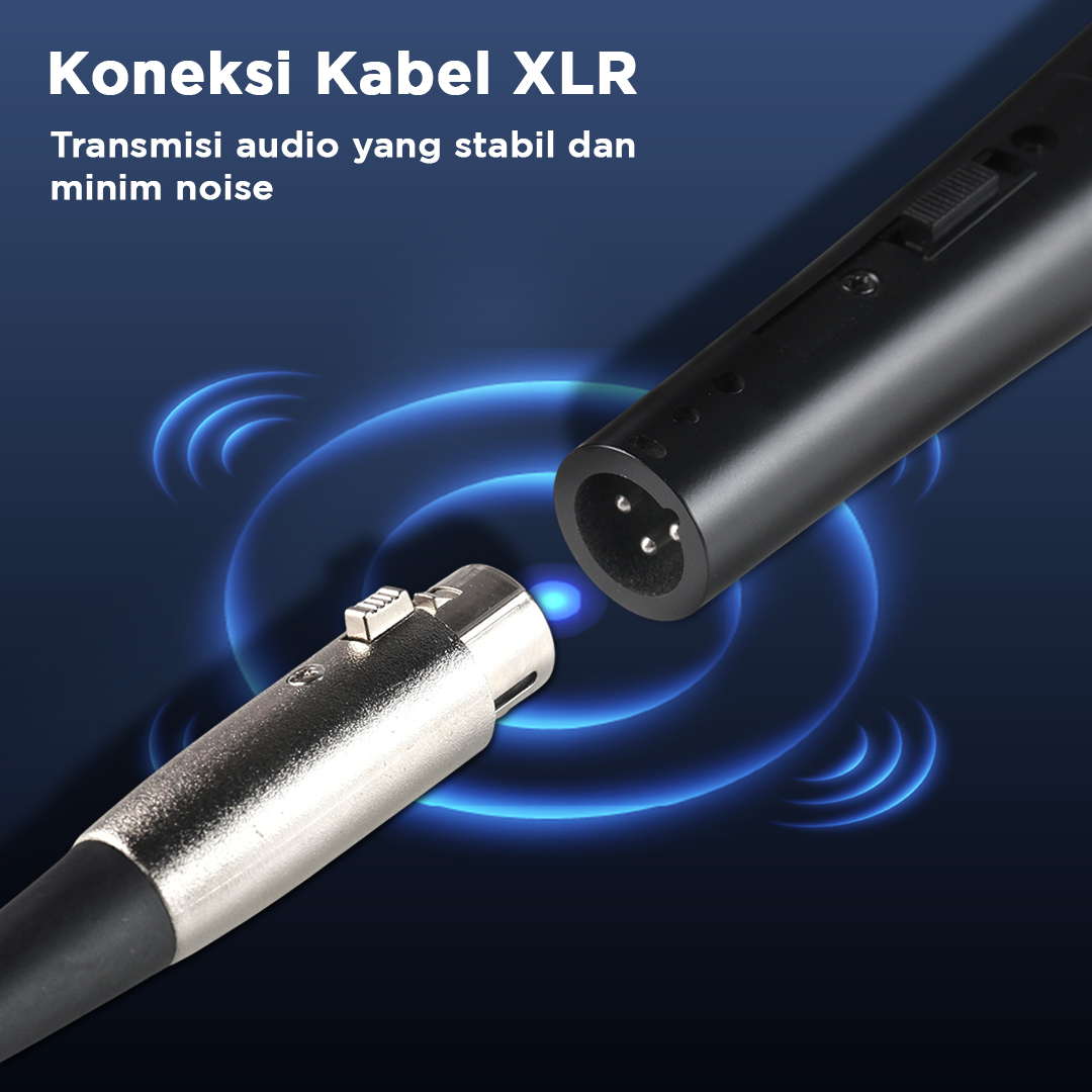 Gambar produk ARPENO Microphone Cardioid Dynamic Wired for Shure Karaoke BBOX - SM58