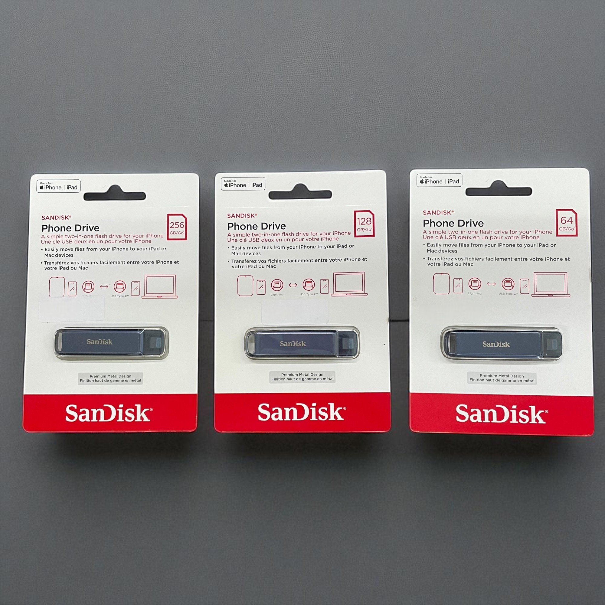 Gambar produk SanDisk Phone Drive USB Type-C Lightning 90MB/s 128GB - SDIXD0N