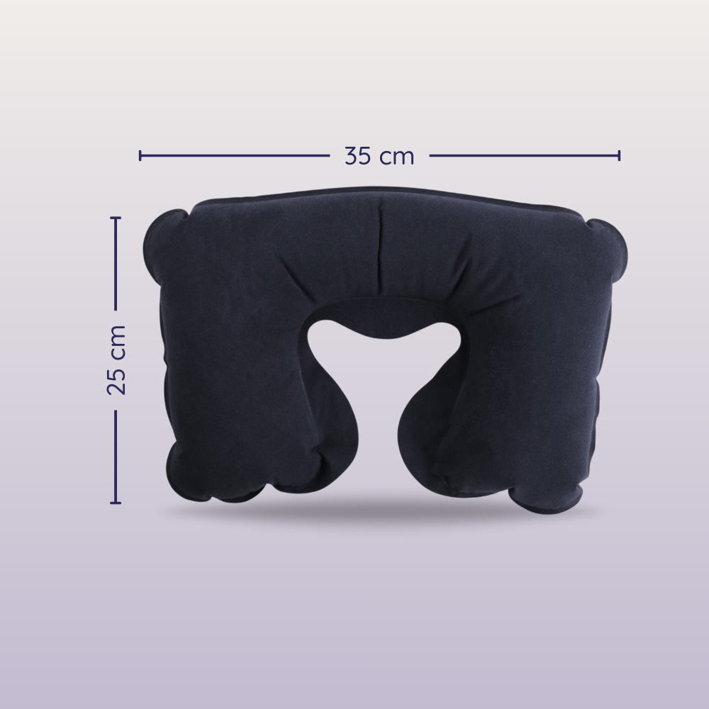 Gambar produk YMYQ Bantal Leher Travel Angin U-Shaped Inflatable Neck Pillow - JJ2821