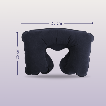 Gambar produk YMYQ Bantal Leher Travel Angin U-Shaped Inflatable Neck Pillow - JJ2821