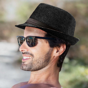 Gambar produk Yingrui Topi Fedora Unisex Laken Hat Jazz Classic Vintage - M-58