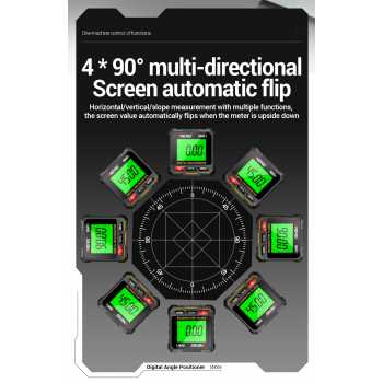Gambar produk Aneng Angle Finder Digital Angloscope Protractor Inclinometer Magnet - RN01