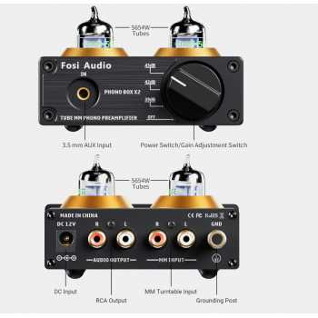 Gambar produk Fosi Audio Preamplifier Phono for Turntable Phonograph with Tube - Box X2