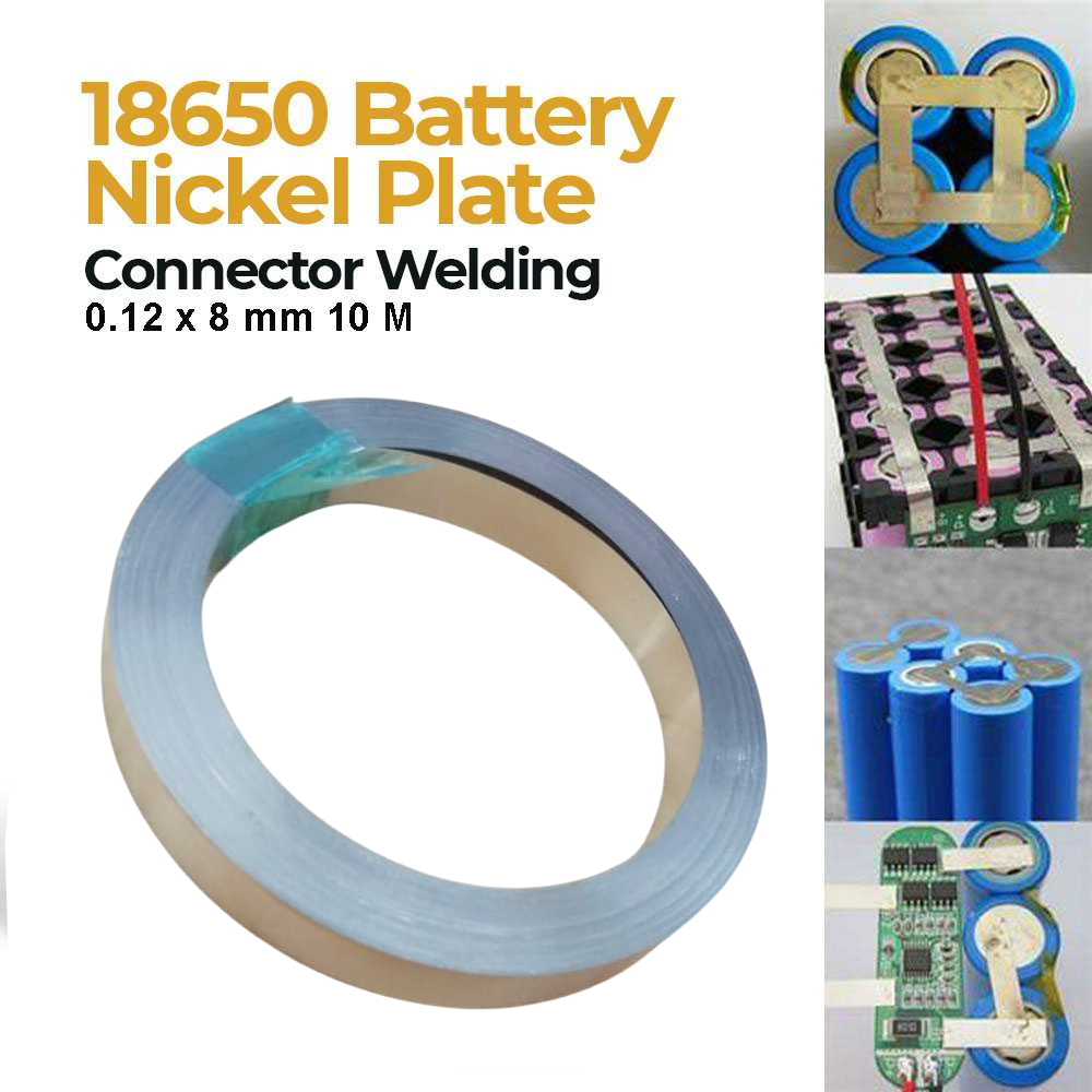 Gambar produk ZIYANG DIY 18650 Battery Nickel Plate Connector Welding 0.12x8mm 10M - V9