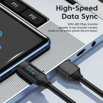 Gambar produk Toocki Kabel Charger Data USB A to USB Type-C Fast Charging 66W 6A 1M - TXCT-XY01/XYA01