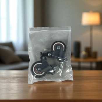 Gambar produk CASTRY Roda Kastor Furniture Soft Rubber Caster Wheel 2 Inch 2 PCS Screw with Brake - C20