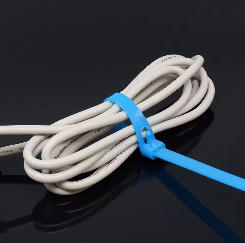 Gambar produk TaffGUARD Kabel Ties Plastic Zip Cable Organizer Reusable 100 PCS 5x200mm - Z815