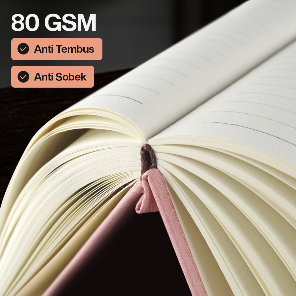 Gambar produk Toddi Buku Jurnal Hardcover Notebook Diary 80 GSM 360 Halaman Grid - CW-5025
