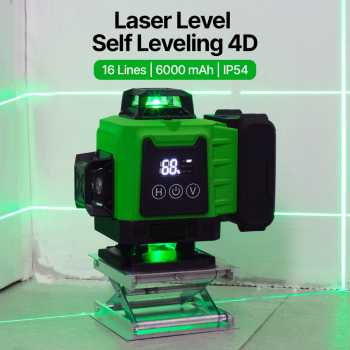 CONENTOOL Laser Level Self Leveling 4D 16 Lines 6000mAh with Remote - CN16