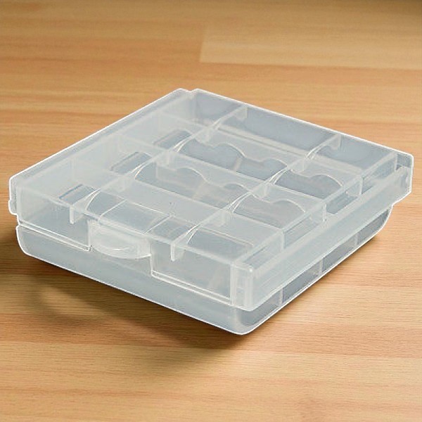 Gambar produk Kotak Baterai Plastik 4 Slot 14500 Plastic Battery Storage Box 4x14500 - CY045