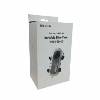 Gambar produk TELESIN Casing Anti Air Waterproof Action Camera Case Insta360 X4 50M - S4-WTP-08-TIS