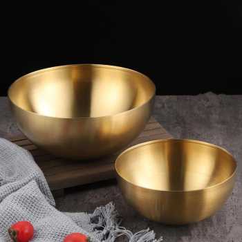 Gambar produk ALRY Mangkuk Mie Salad Stainless Steel Korean Style Noodle Soup Bowl 15cm - ZX-304
