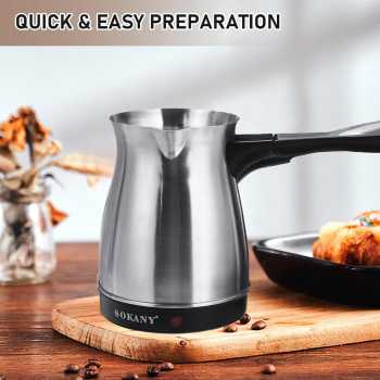 Gambar produk SOKANY Teko Listrik Pemanas Kopi Turkish Coffee Maker 600W 500ml - SK-214