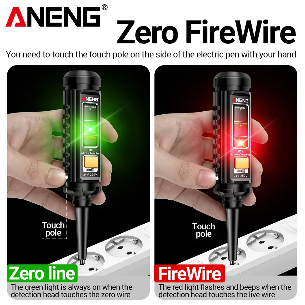 Gambar produk ANENG Multimeter Tespen Tester AC Voltage NCV Sound Alarm - B15