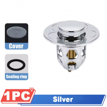 Gambar produk OABEE Kepala Pegas Penutup Drainase Wastafel Anti Bau Copper Core - OAB01