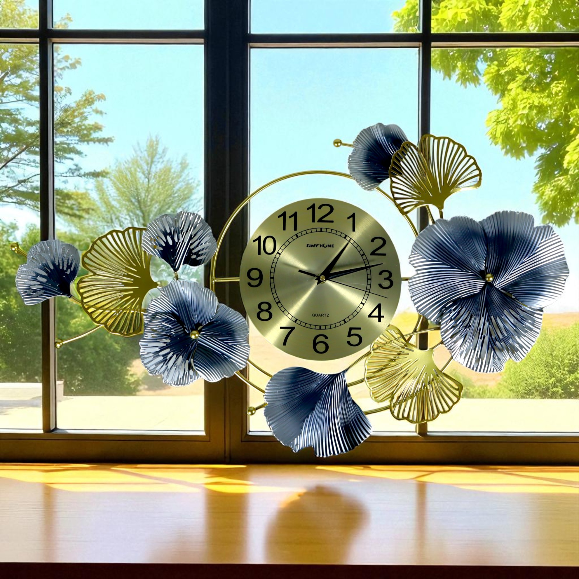 Gambar produk TaffHOME Jam Dinding Quartz Luxury European Style Jiali Movement 76cm - 2874