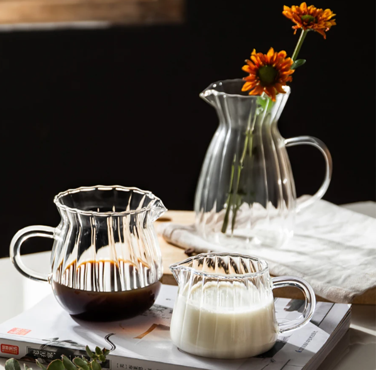 Gambar produk YWDL Teko Teh Pitcher Coffee Milk Jug Borosilicate Glass 160ml - YD6