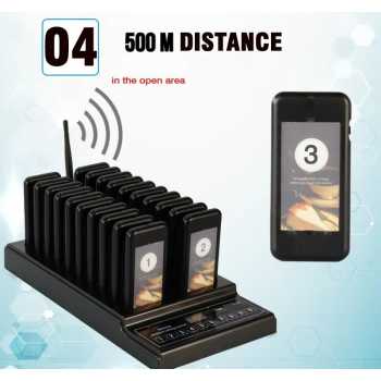 Gambar produk RTKS Wireless Calling System Restaurant Mesin Antrian 20 Pager - SU-68Z