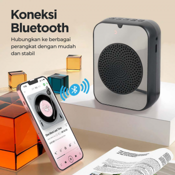 Gambar produk SOAIY Speaker Pinggang Bluetooth Voice Amplifier LED Wired 8W - H6