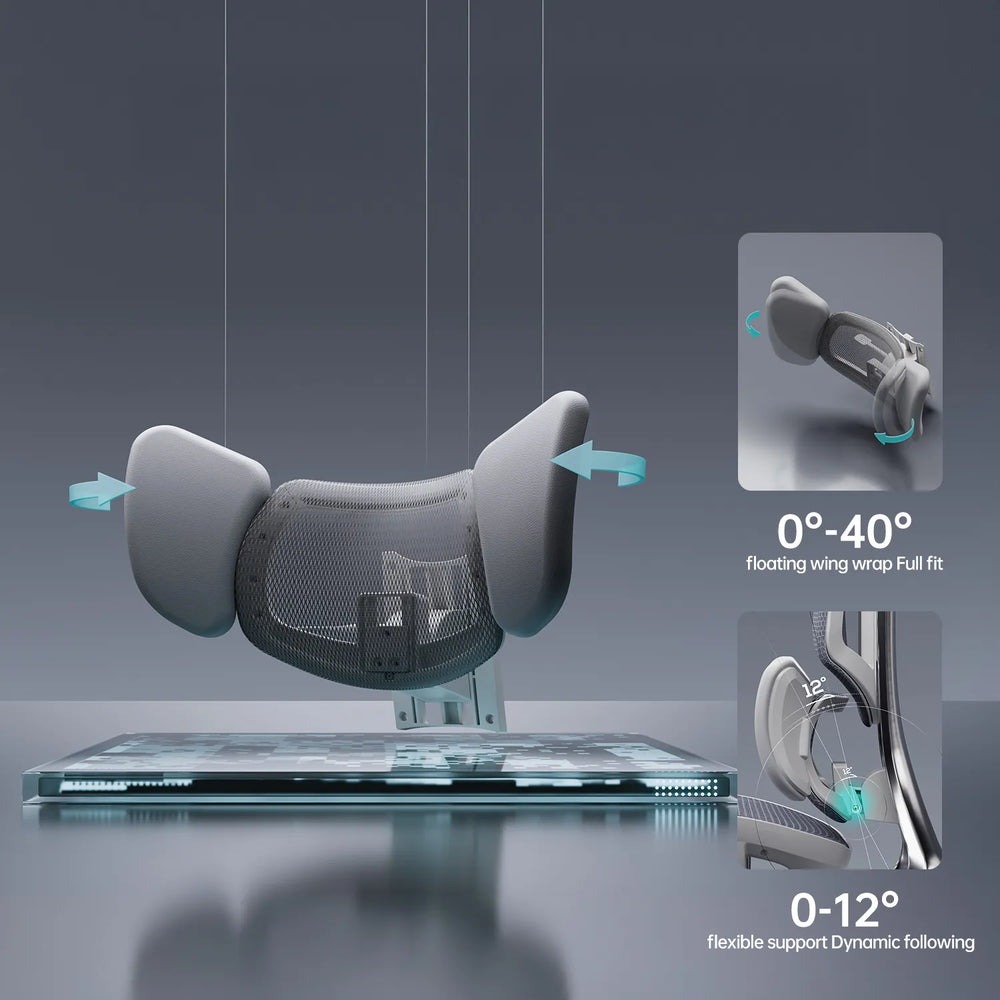 Gambar produk HBADA Kursi Kantor Office Chair Lumbar Support 6D Armrest 4D Headrest without Footrest - E3 Pro
