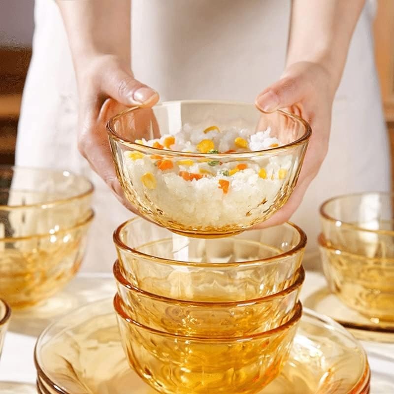 Gambar produk Heart Home Mangkok Kaca Borosilicate Glass Rice Soup Bowl 450ml - H450