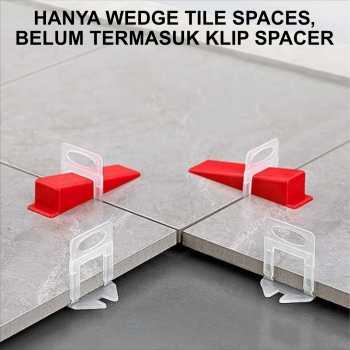 Gambar produk Yueqing Alat Perata Keramik Wedge Tile Leveler Floor Spacers 100 PCS 84.5x22x16mm - YQ812